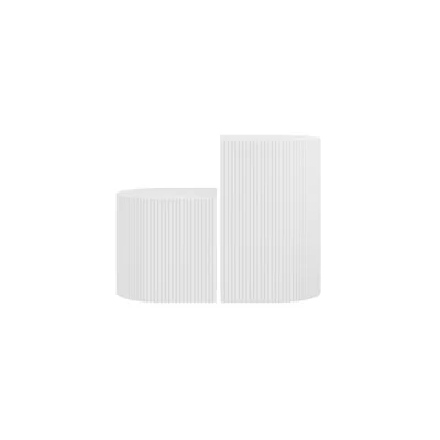 LPD Reed White Side Table