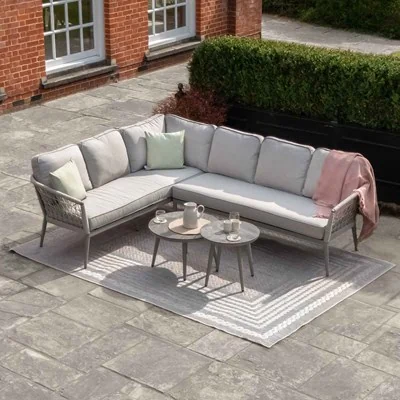 Maze Rattan Monaco Large Corner Sofa Set