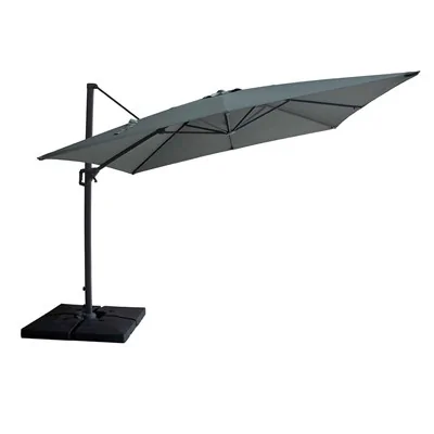 Maze Rattan Helios 3m x 3m Square Rotating Cantilever Parasol