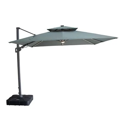 Apollo LED 3m x 3m Square Rotating Cantilever Parasol
