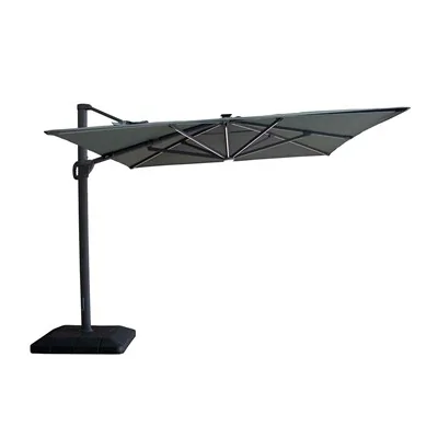 Maze Rattan Aramis LED 3m x 4m Rectangular Rotating Cantilever Parasol