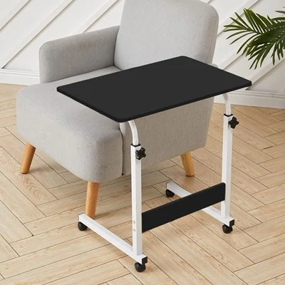 Living & Home Height Adjustable Computer Standing Desk with Wheels