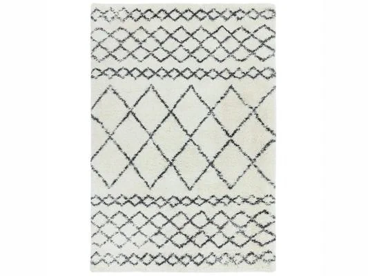 Asiatic London Alto Cream & Grey Morrocan Shaggy Rug