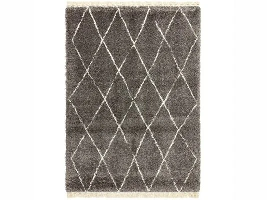Asiatic London Rocco Grey Diamond Berber Style Rug