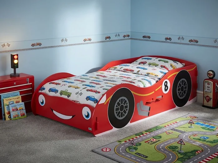 Kidsaw Racing Car Junior Toddler Bed Red