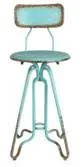 Distressed Iron Counter Stool