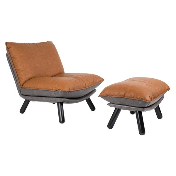 Lazy sack chair and footstool