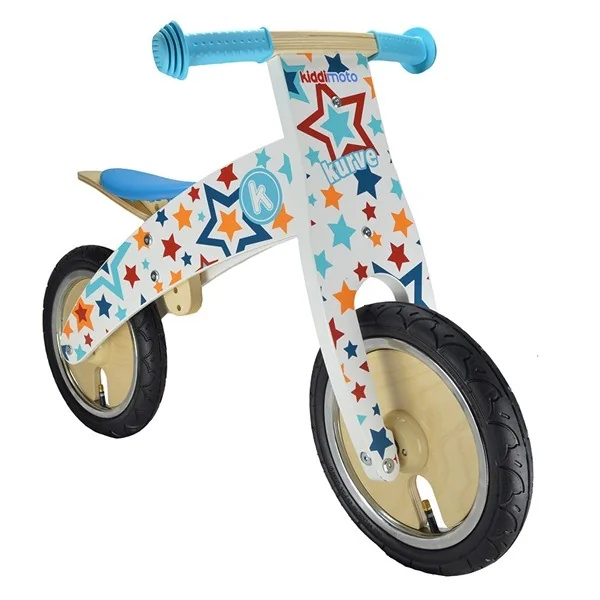Stars wooden balance bike