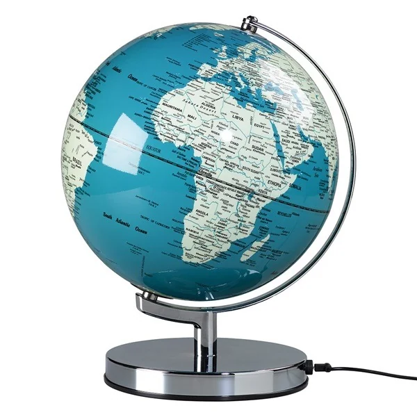 Blue earth globe light