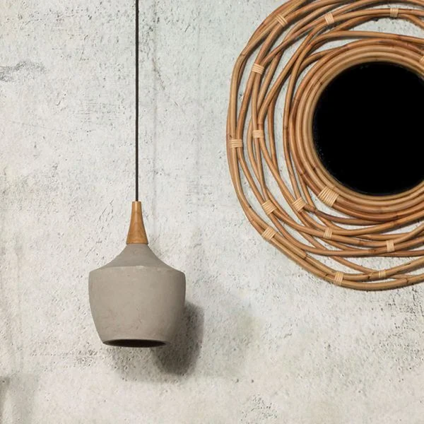 Chic modern unique lighting in concrete