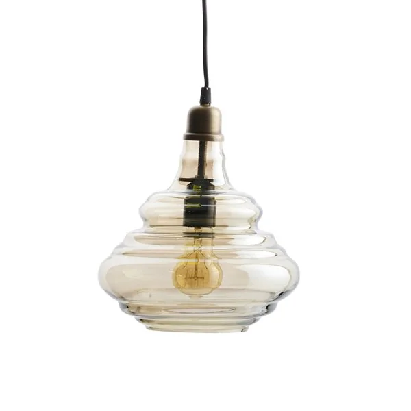 Pure hanging lamp in brass