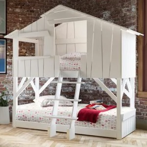 White treehouse bunkbed 1