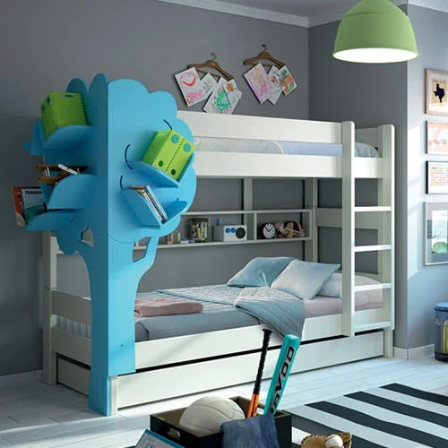 Wooden bunk beds