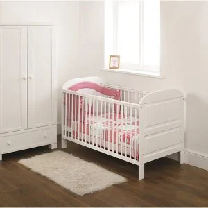 Angelina cotbed for baby and nursery set in white