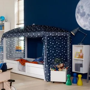 Childrens 4 in 1 single bed with canopy lifetime