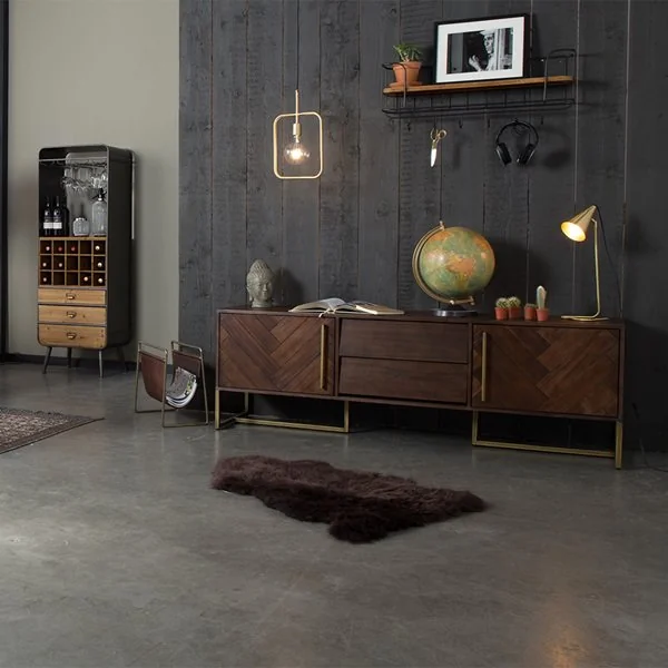 Dark wooden sideboard