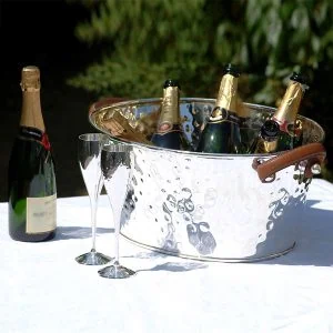 Luxury metal wine cooler bucket