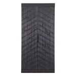 Black scandinavian style wardrobe