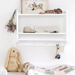 Childrens bookshelf storage unit white oliver furniture shelf