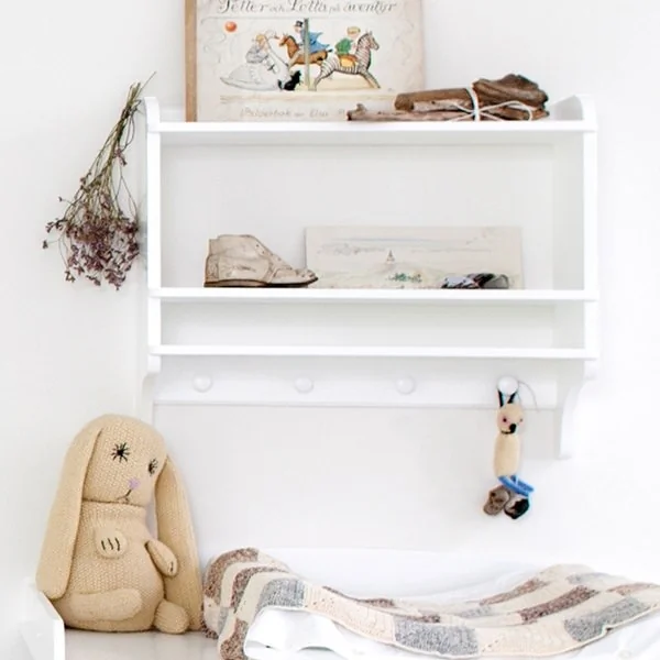 Childrens bookshelf storage unit white oliver furniture shelf