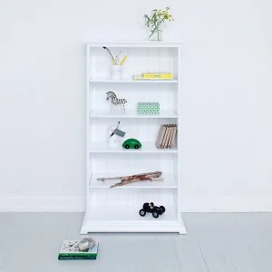 Childrens cabinet storage book shelf white oliver furnitureb