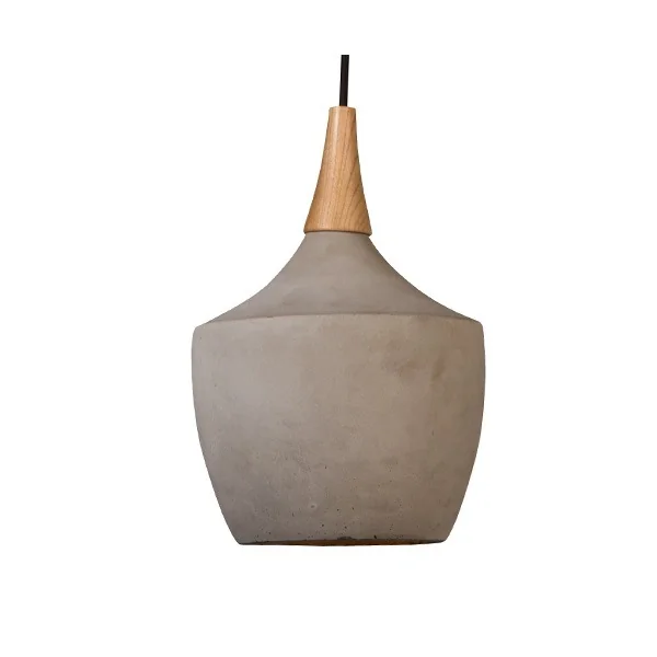 Concrete pendant light caraffe