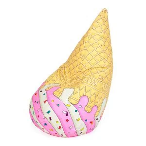 Cornet ice cream bean bag woouf cut out