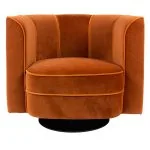 Flower tub chair in orange