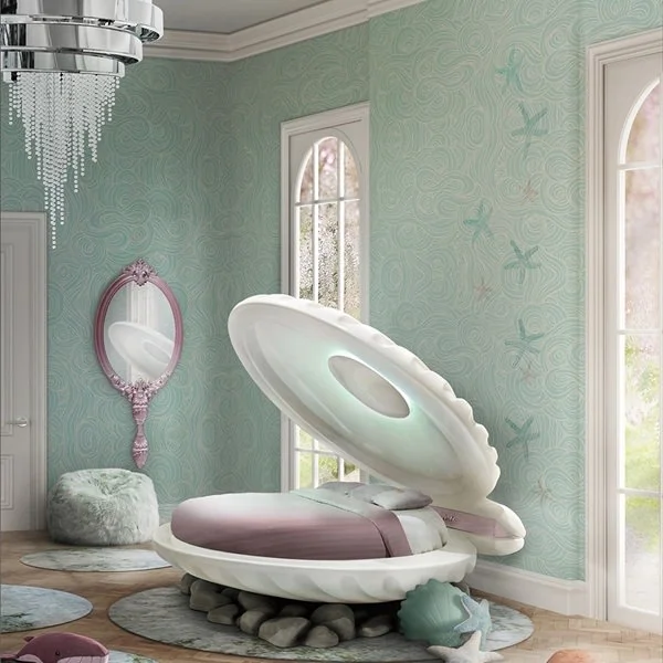 Girls mermaid bed