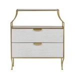 Glamm chest of drawers with gold detail