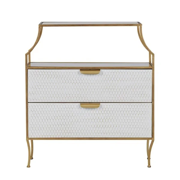 Glamm chest of drawers with gold detail