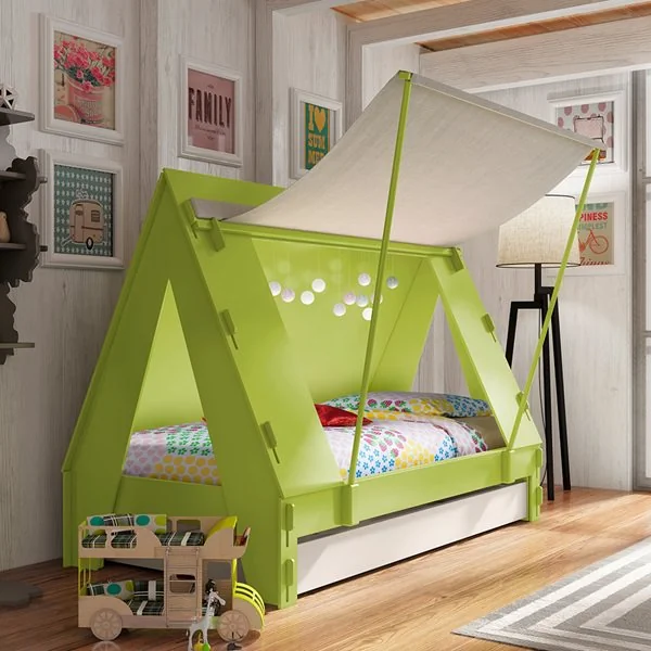 Green tent bed from mathy by bols