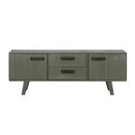 Rustic green TV cabinet
