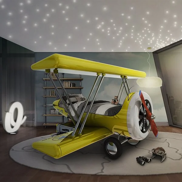 Plane bed for kids room