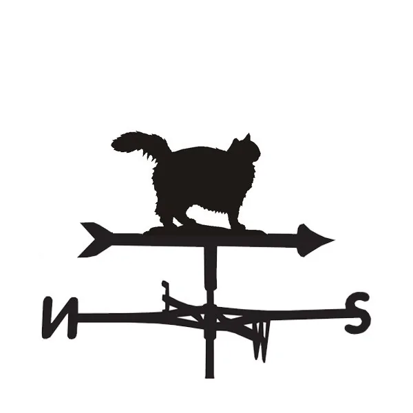 Fluffy cat weathervane