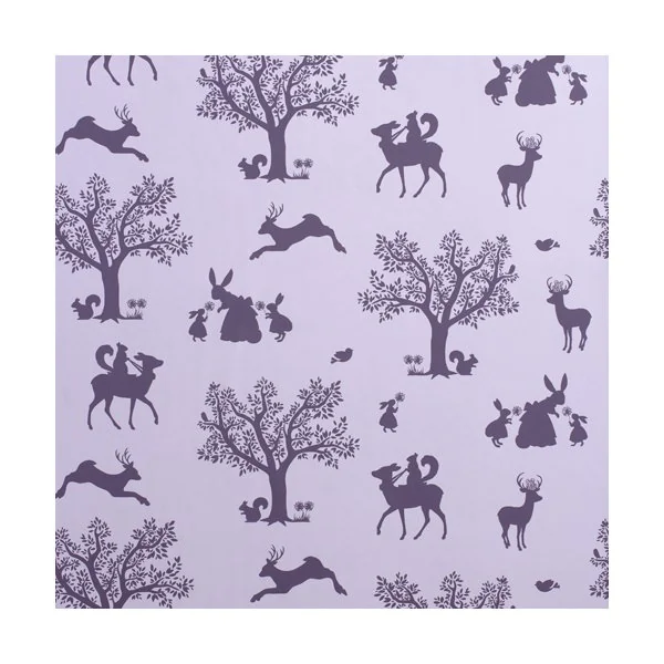 Enchanted wood wallpaper lilac