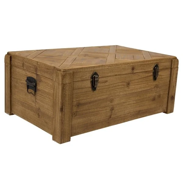 Rustic wood storage box