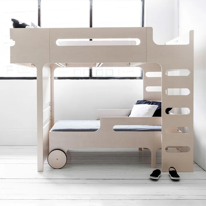 White luxury bunk bed