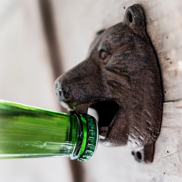 Bottle opener bear head