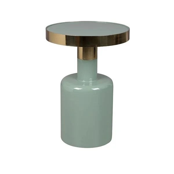 Glam side table in green from zuiver