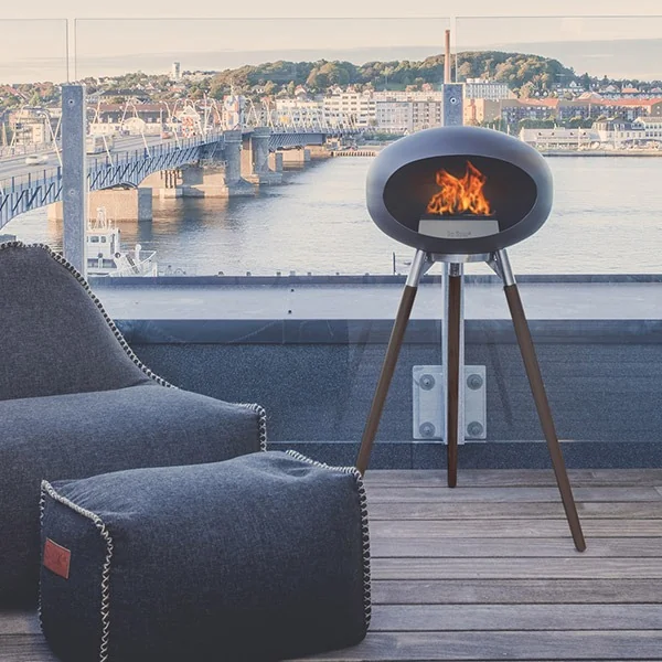 Le Feu Ground Wood Bio Ethanol Fireplace