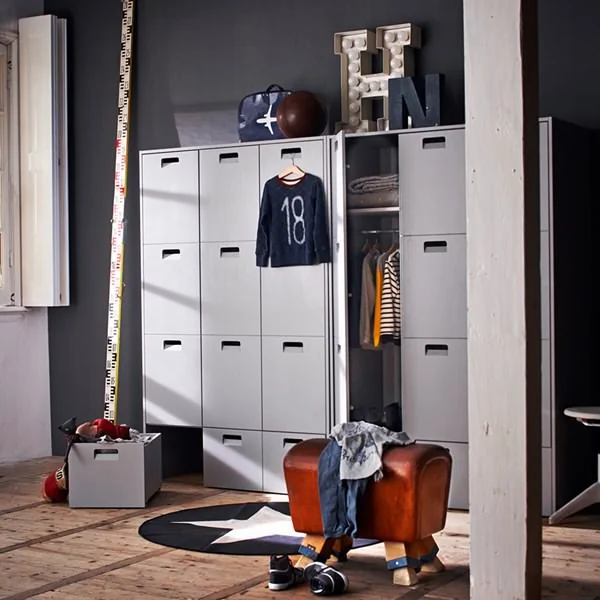Locker store grey wardrobe