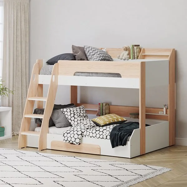 Flick triple bunk bed in oak from flair