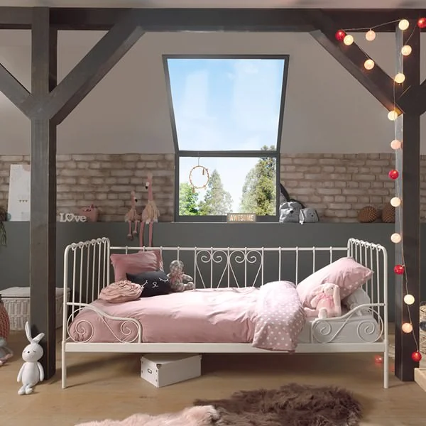 Alice white single day bed