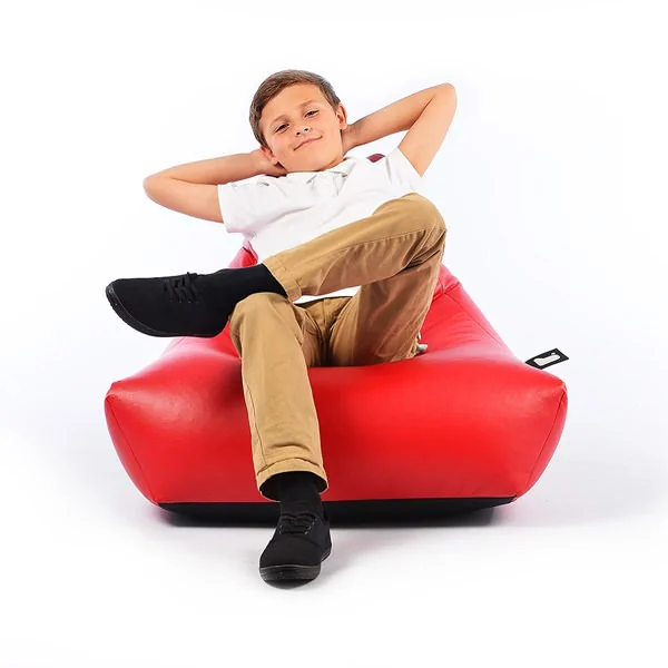 Kids red bean bag gaming chair for kids