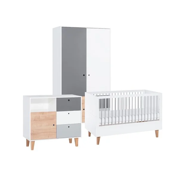 Concept cot bed 3 piece nursery set from vox