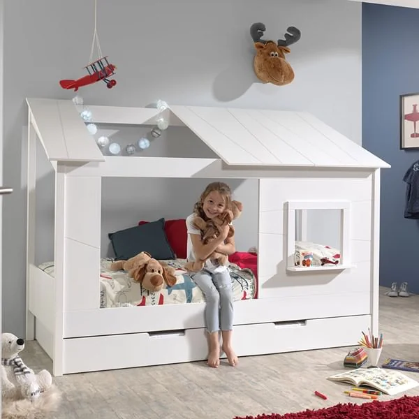 Exclusive house bed with trundle drawer 1