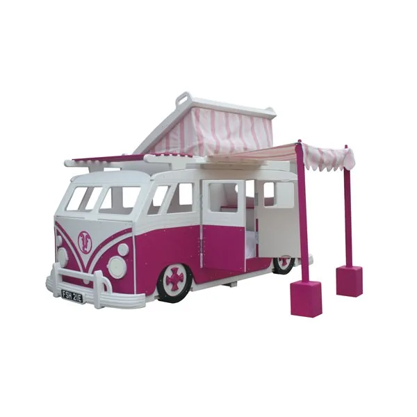 Van bed with pop up tent