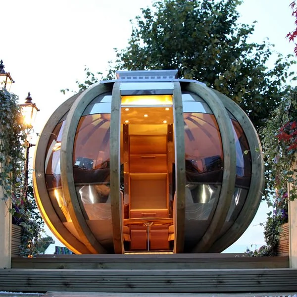 Deluxe summer house from ornate garden