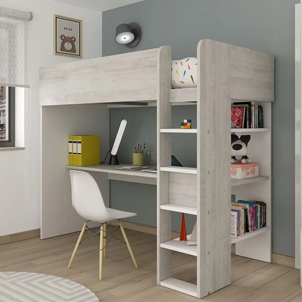 Kids avenue tarragona bunk bed with desk